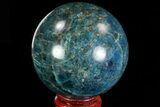 Bright Blue Apatite Sphere - Madagascar #83377-1